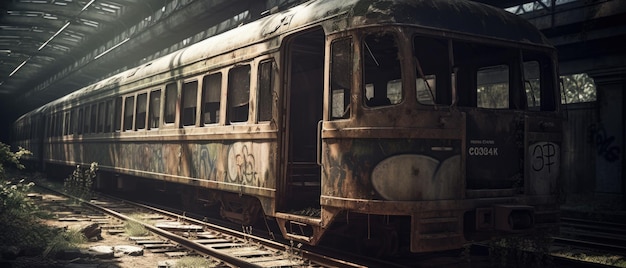 gare Post apocalypse paysage chemins de fer abandonnés plate-forme nyc isolée