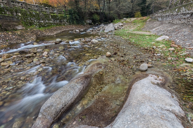 Garganta San Gregorio. Paysage près d'Aldeanueva de la Vera, Caceres. Estrémadure. Espagne.