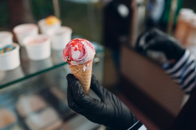 Garniture De Différents Goûts Pour Le Yogourt Glacé Ou La Crème Glacée