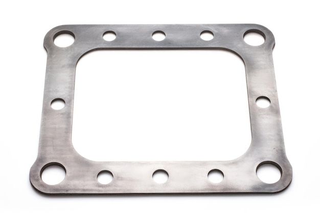 Gasket métallique sur fond blanc sur une surface blanche ou claire PNG Arrière-plan transparent