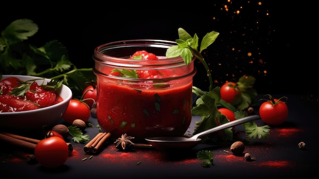 Gaspacho, une soupe froide et une boisson à base de légumes crus mélangés