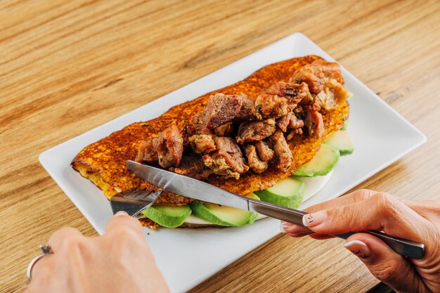 Photo gastronomie vénézuélienne de cachapas