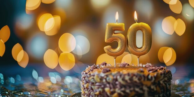 Photo un gâteau d'anniversaire avec une bougie qui dit