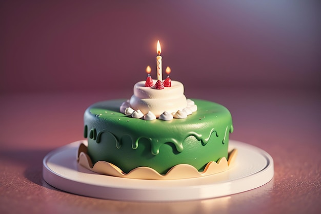 Gâteau D'anniversaire Gâteau Au Chocolat Garniture Crème Gâteau Délicieux Fête Fond D'écran