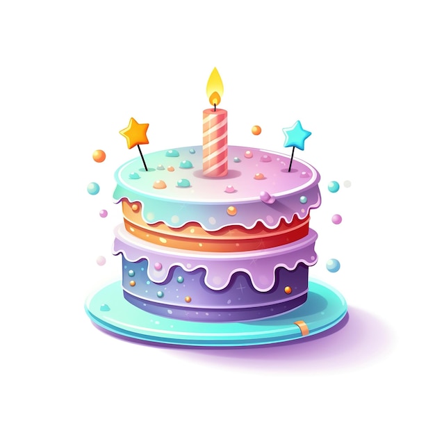 Gâteau d&#39;anniversaire illustration