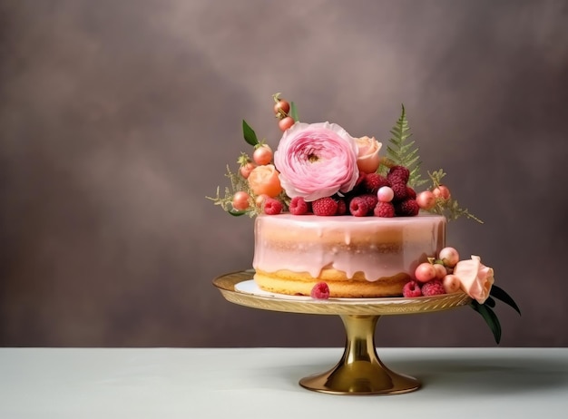 Un gâteau d'anniversaire de luxe