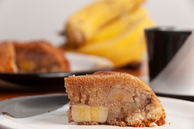 Gâteau au café et à la banane