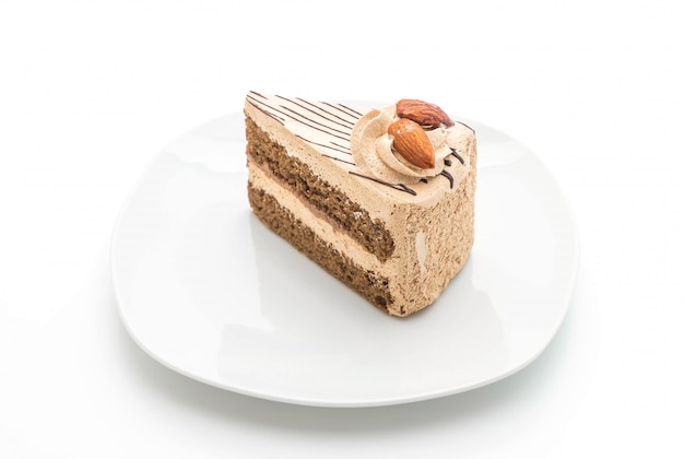 gâteau au café isolé