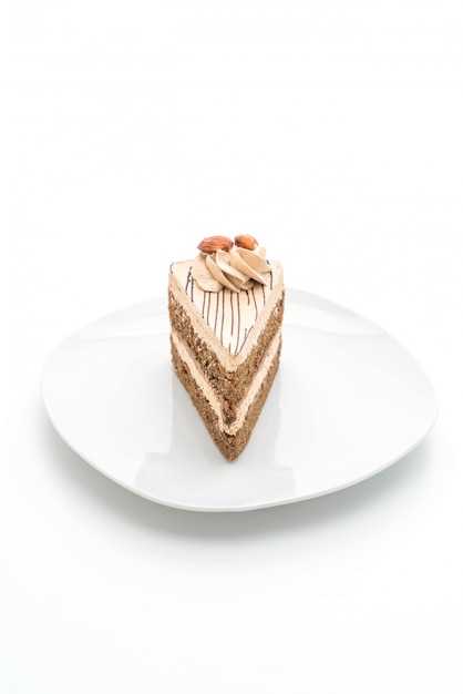 gâteau au café isolé