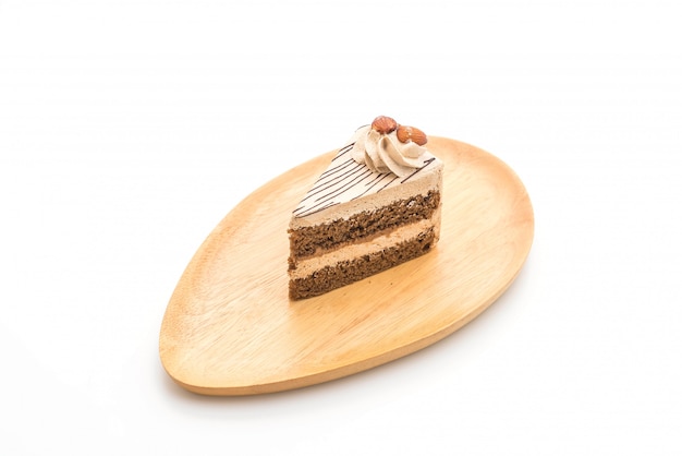 gâteau au café isolé