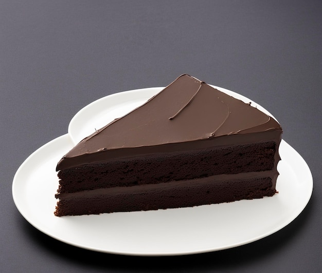 gâteau au chocolat sur une assiette