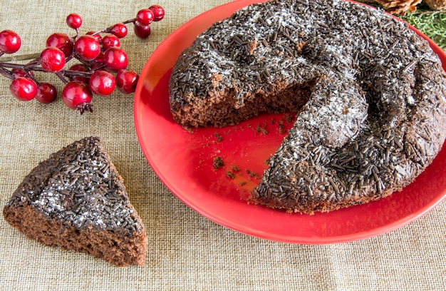 Gâteau au chocolat aux groseilles