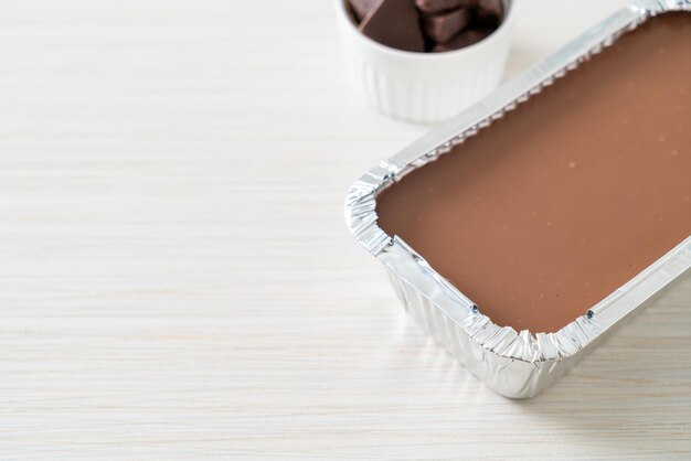 Gâteau au chocolat avec ganache molle ou gâteau au fondant au chocolat