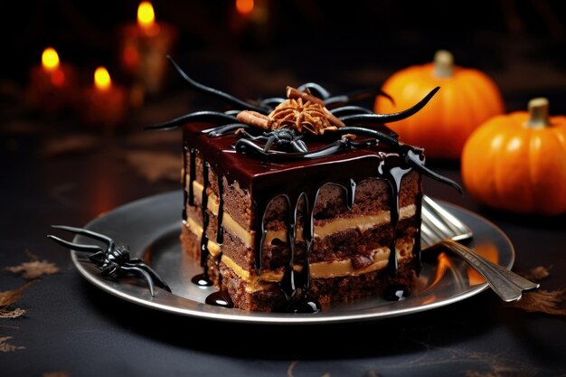 Gâteau au chocolat d'Halloween