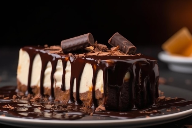 Photo gâteau au chocolat nourriture de luxe