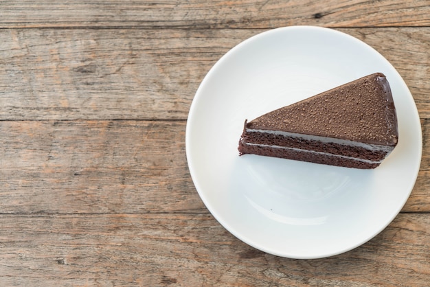 gâteau au chocolat sur plaque