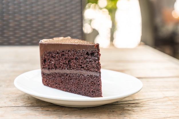 gâteau au chocolat sur plaque