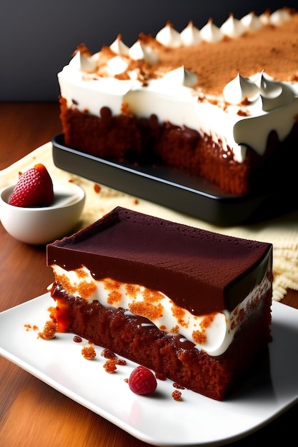 Le gâteau au chocolat Tiramisu