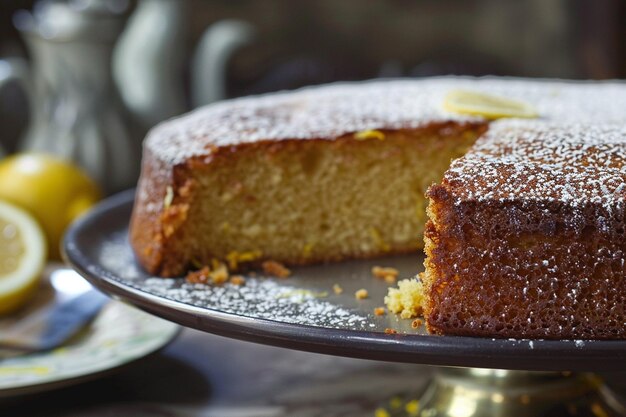 Un gâteau au citron et à la fleur de seigle