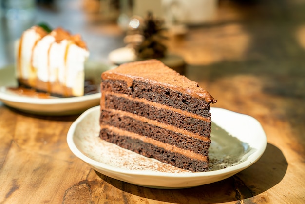 Gâteau Au Fromage Au Chocolat Noir