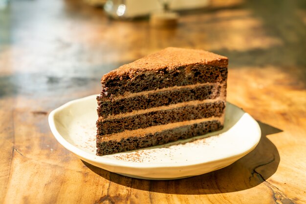 Gâteau au fromage au chocolat noir