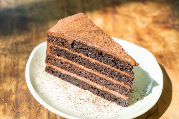 Gâteau au fromage au chocolat noir