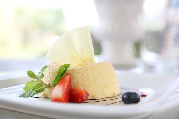 Gâteau au fromage aux fruits