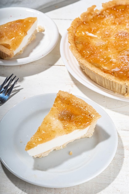 Gâteau Au Fromage Fait Maison à La Tarte Aux Pommes