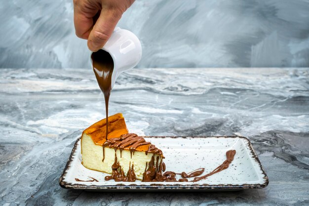 Photo gâteau au fromage de saint-sébastien