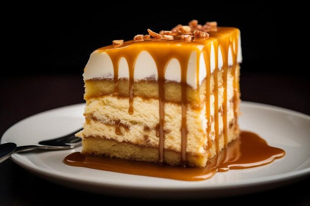 Gâteau au macchiato au caramel