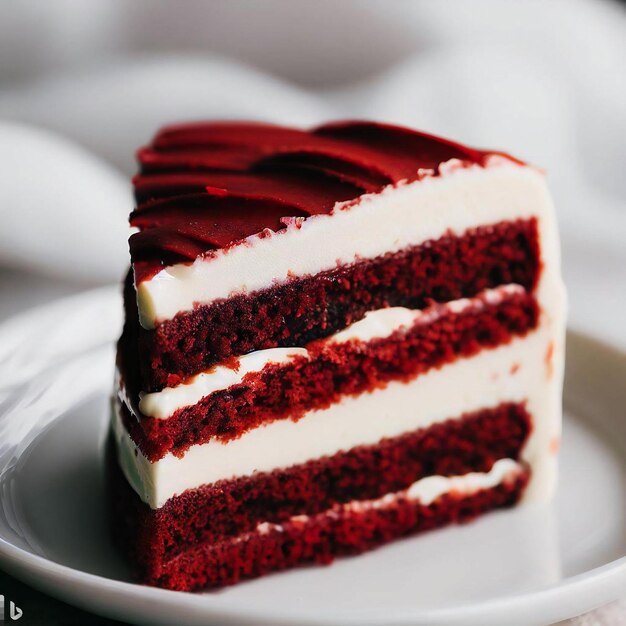 Un gâteau au velours rouge