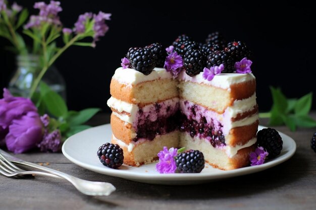 Un gâteau aux fèves à la vanille de Blackberry