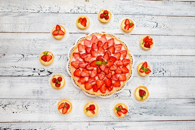 Gâteau aux fraises maison