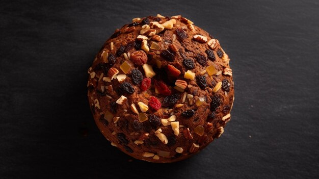 Photo le gâteau aux fruits bara brith est un dessert traditionnel gallois.