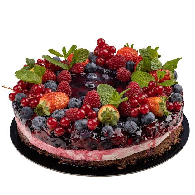 Gâteau aux fruits crémeux