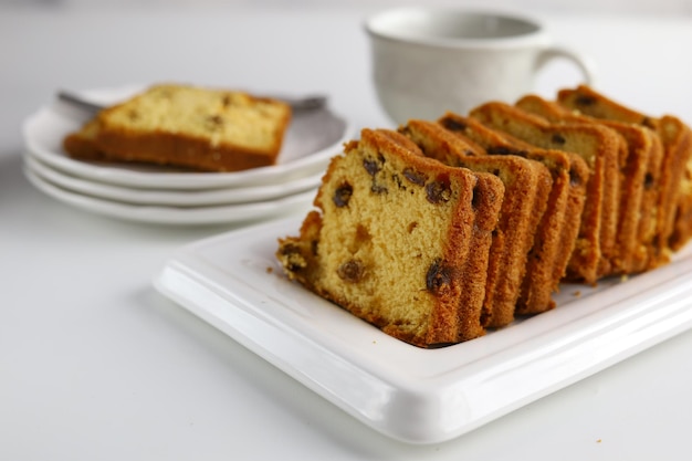 Gâteau aux fruits secs anglais. Gâteau de Noël traditionnel aux fruits secs, dattes, fruits confits.