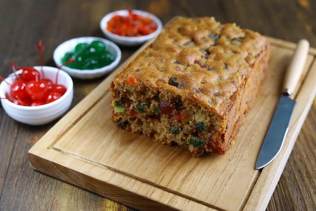 Gâteau aux Fruits Secs Gâteau de Noël Traditionnel aux Fruits Secs Dattes Fruits Confits