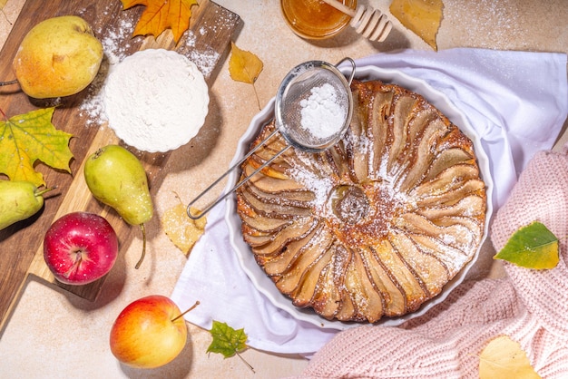 Gâteau aux poires maison