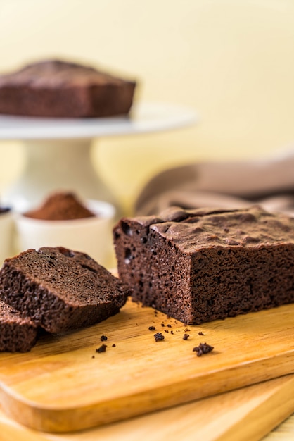 gâteau brownie au chocolat