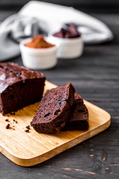 gâteau brownie au chocolat