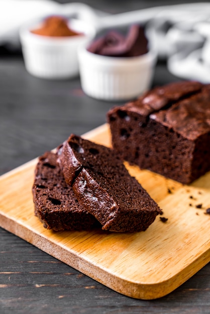 gâteau brownie au chocolat