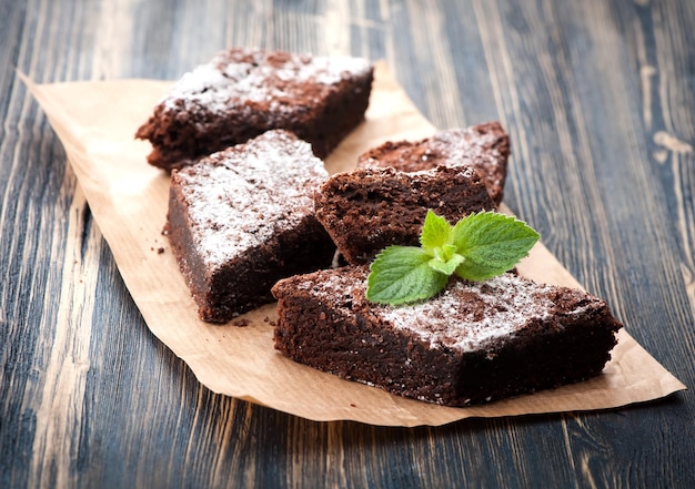 Gâteau brownie au chocolat