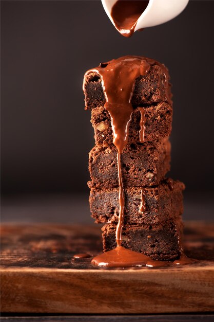 Gâteau brownie au chocolat