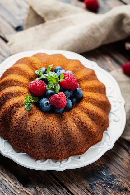 Gâteau Bundt rustique