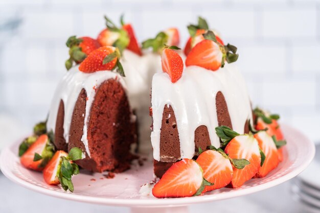 Gâteau Bundt de velours rouge