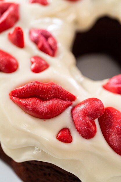 Gâteau Bundt de velours rouge