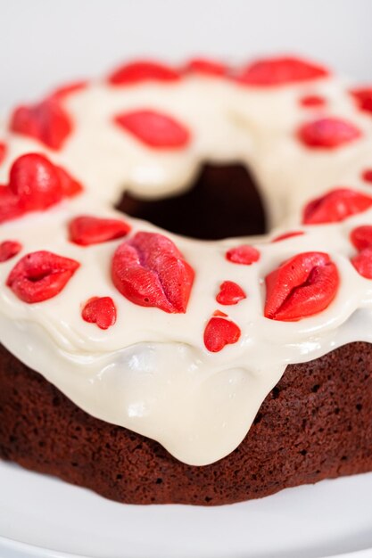 Gâteau Bundt de velours rouge