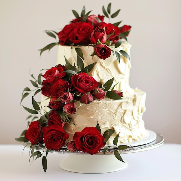 gâteau avec crème aux fruits gâteau au chocolat et à la vanille