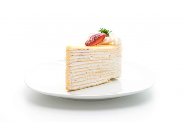 gâteau crêpe à la fraise