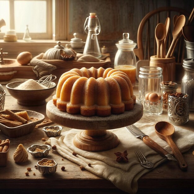 Photo un gâteau délicieux.